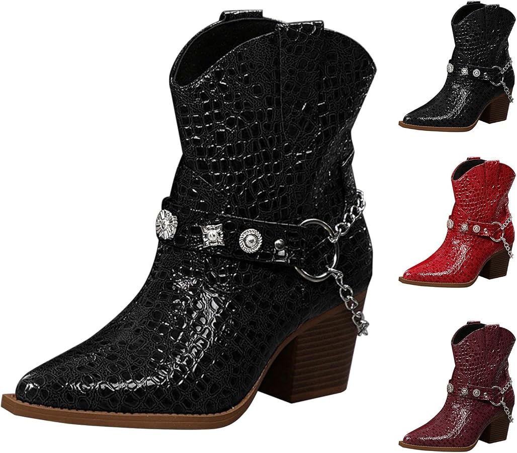 stivaletti-donna-eleganti-762zgm.jpg Stivaletti Donna Pelle Eleganti Scarpe Eleganti con Tacco Largo Boots Donna in Pelle Scamosciata Marrone con Tacco Basso Stivali per Serate E Vacanze : Amazon.it: Moda - immagine 1