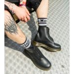 Dr Martens 1460 stivali in pelle nera liscia Esdemarca Store moda, calzature e accessori migliori marche di scarpe e scarpe firmate