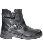 STIVALETTO DONNA BIKER CON FIBBIE IN VERA PELLE LINEA BASIC HANDMADE donna stivaletti Malu Shoes | MaluShoes