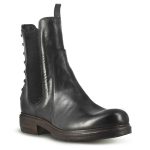 Stivaletto da donna in vera pelle colore nero effetto vintage Nero / 35