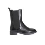 Stivaletto donna in pelle con elastici