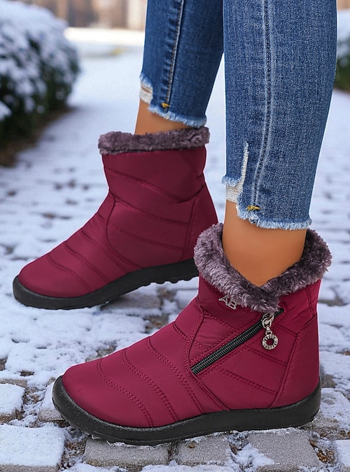 stivaletti-invernali-donna-250och.jpg Stivali Da Neve Donna Imbottiti E Impermeabili – Modello Invernale Con Cerniera Laterale E Suola Antiscivolo - immagine 1