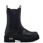 Cult stivaletto donna slash nero con cerniera ed elastici laterali | Kimaccessori