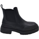 Stivaletto nero basso alla caviglia donna combat con fondo carrarmato alto in gomma elastico laterale impermeabile donna stivaletti Malu Shoes | ...