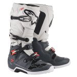 ALPINESTARS STIVALI CROSS TECH 7 GRIGIO SCURO GRIGIO CHIARO ROSSO