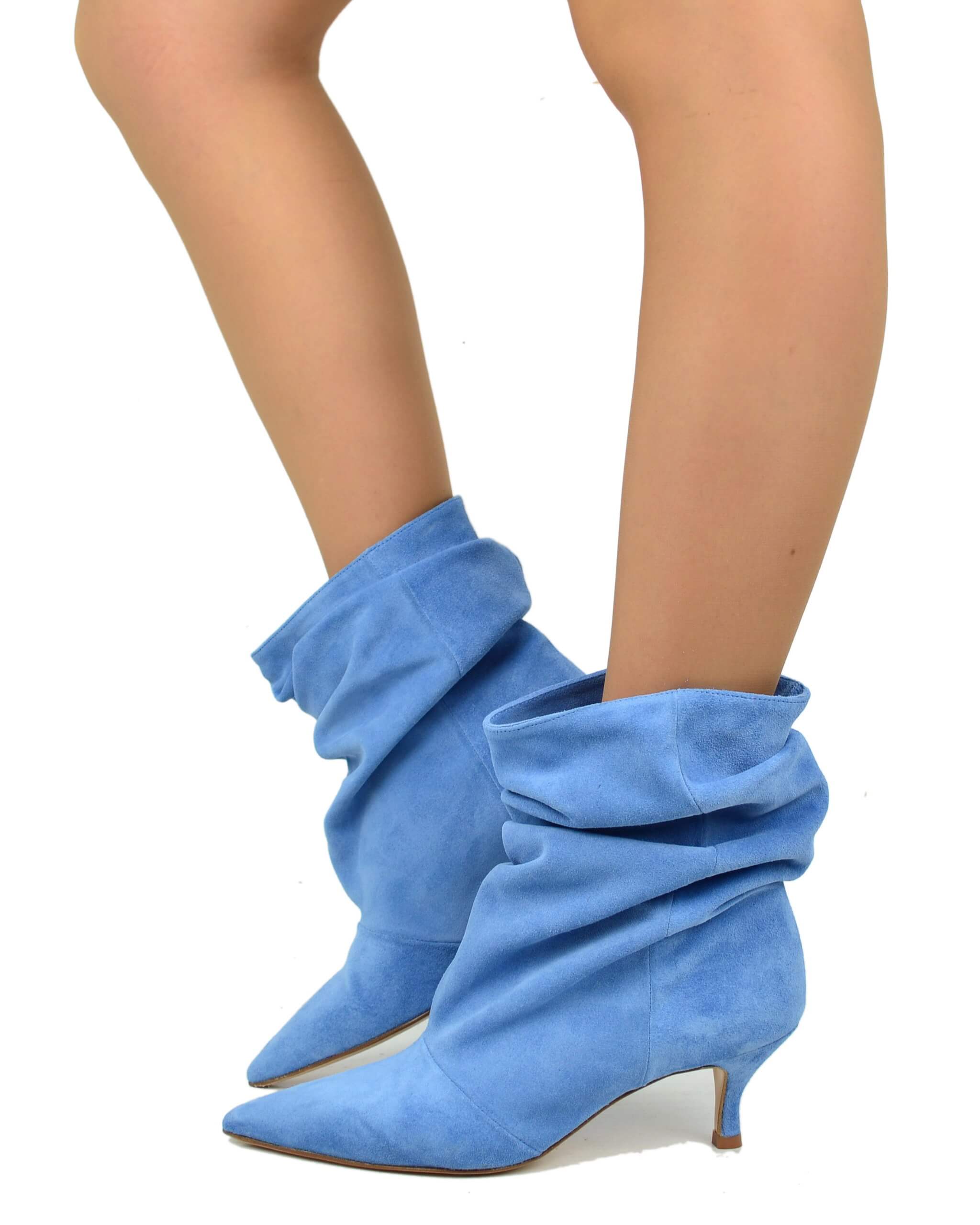 stivali-blu-donna-167bdh.jpg Stivali da donna blu Made in italy | KikkiLine – KikkiLine Calzature - immagine 1
