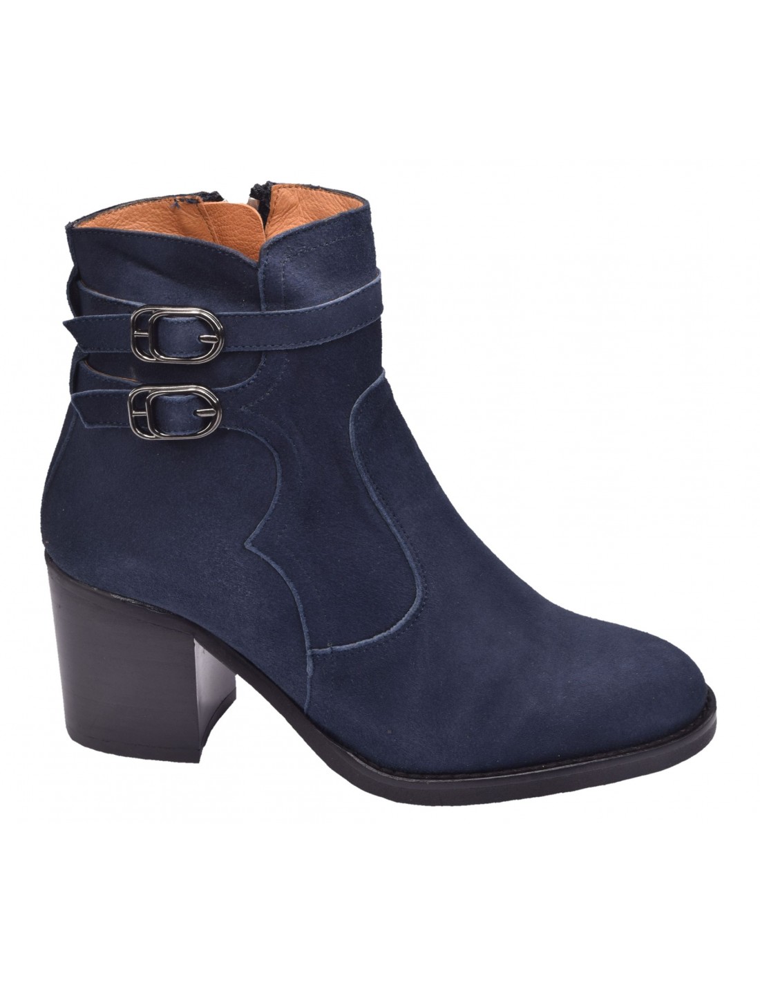 stivali-blu-donna-313erw.jpg Stivali in pelle scamosciata blu scuro, 3164, Dansi Taglia piccola 32 33 34 35 | Liliboty - immagine 1