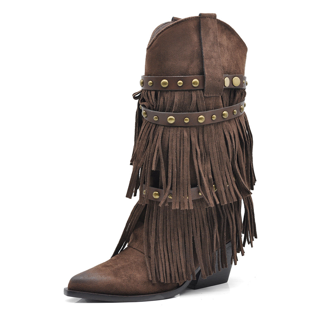 stivali-cowboy-donna-982hjj.jpg Stivali Texani Donna Western – Stivaletti Cowboy Con Tacco Largo, Design Vintage Elegante E Calzata Comoda (Modello - immagine 1