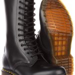 Dr Martens 1914 Stivale in pelle liscia a 14 occhielli da in nero