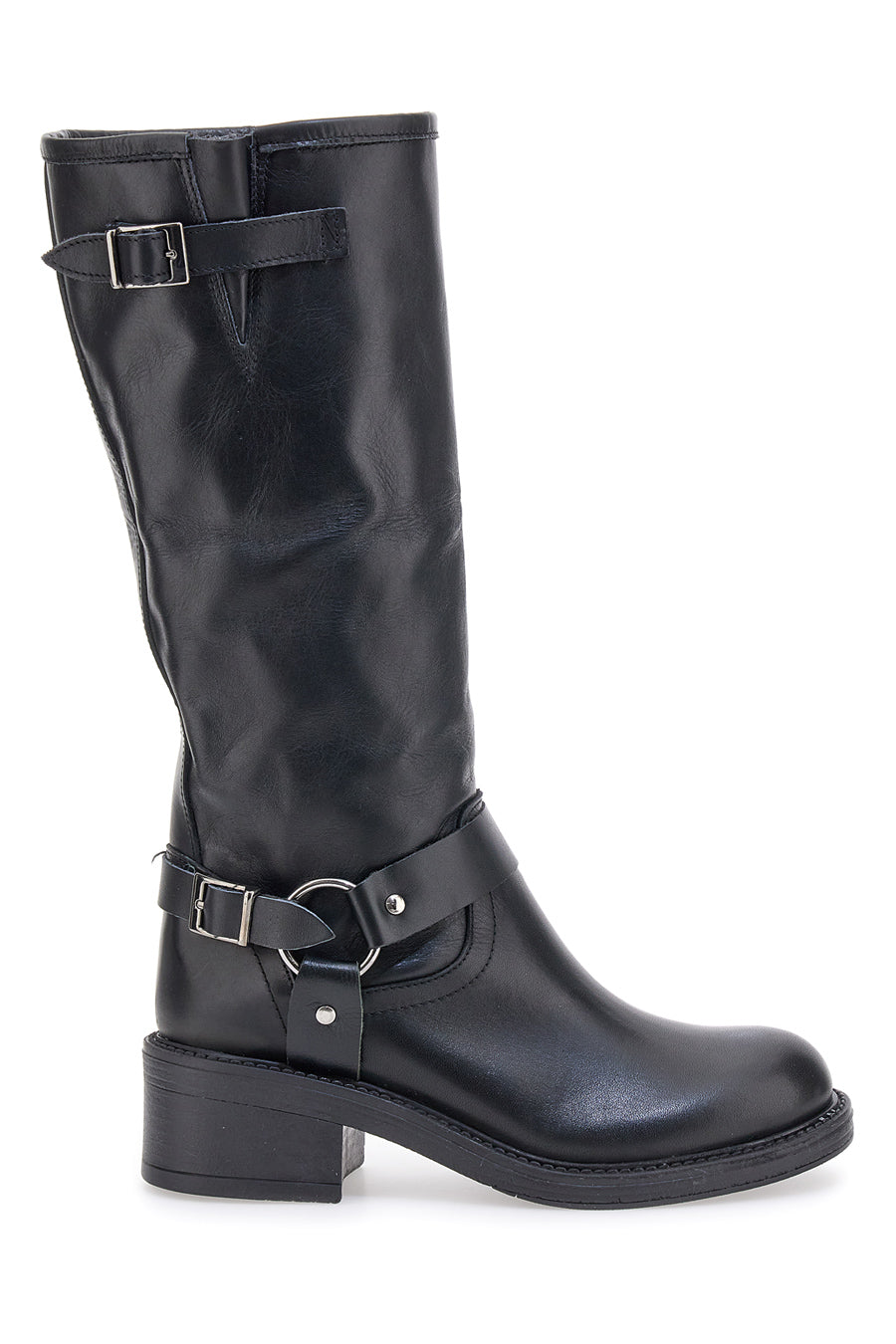 stivali-in-pelle-939gdd.jpg Stivali Neri in Vera Pelle con Fibbia PITTARELLO GLAM 3 da Donna | Pittarello - immagine 1