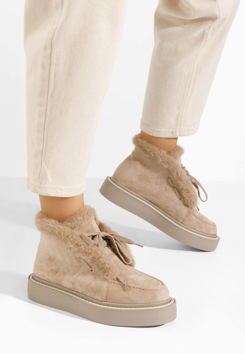 stivali-invernali-donna-834uqg.jpg Stivaletti invernali donna Hazey beige - immagine 1