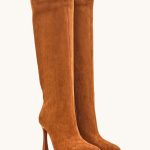 Stivali in camoscio con tacco fino – New Line