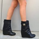 STIVALI SOTTO POLPACCIO CON ZEPPA RICOPERTA PELLE NERO MARILU' – sara moda shoes