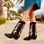 Stradivarius Stivaletti Cowboy Boots Texani Sopra Il Ginocchio Stradivarius Stivali Biker Boots